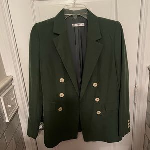 Mango green blazer
